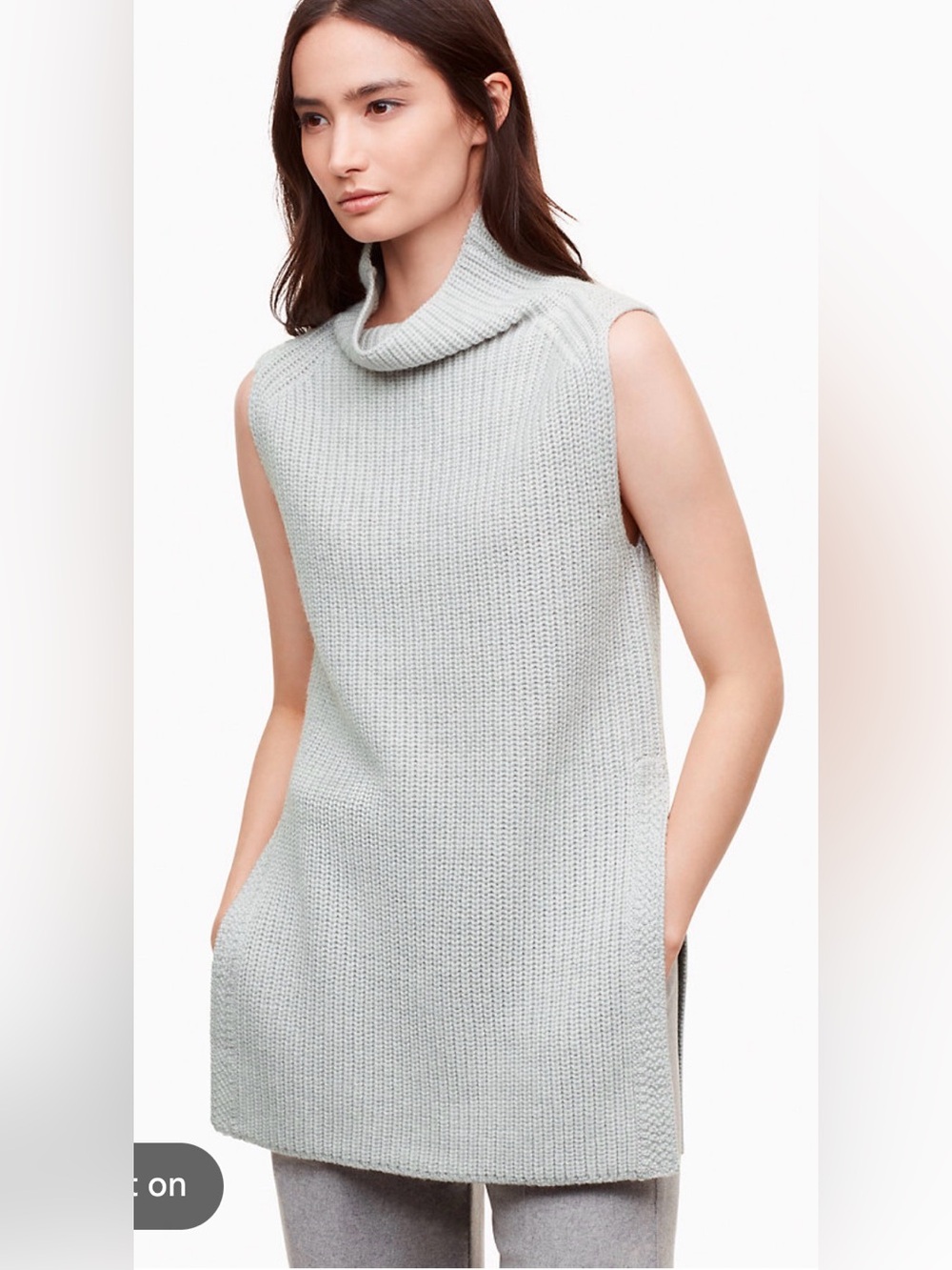 Aritzia Sleeveless Wilfred Durandal Sleeveless Tunic Oatmeal